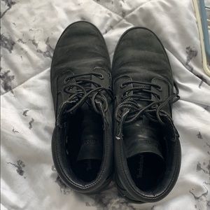 Black timberland sneakers